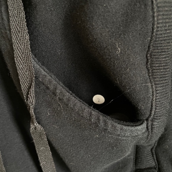 LULULEMON RARE Work It One Piece French Terry Hooded Romper Black 2 Jumpsuit - Picture 5 of 12